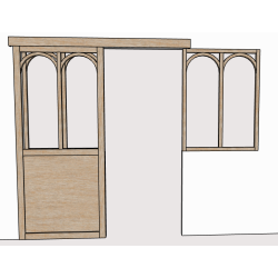 porte coulissante chene sur mesure