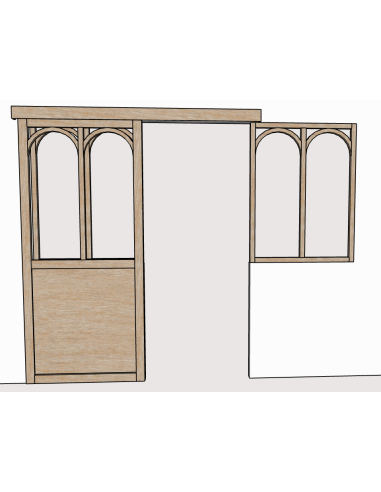 porte coulissante chene sur mesure