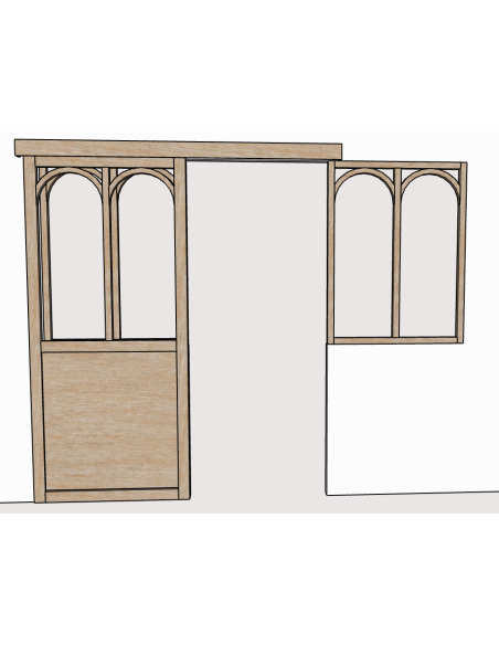 porte coulissante chene sur mesure