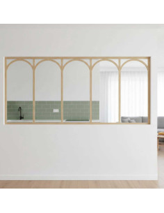 verrière arrondie 5 verres H110cm