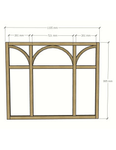 Verrière sur mesure avec arches