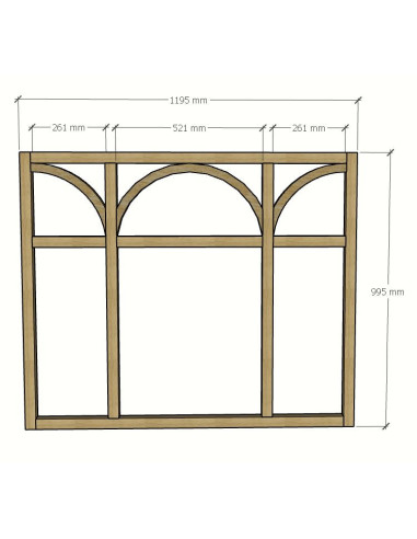 Verrière sur mesure avec arches