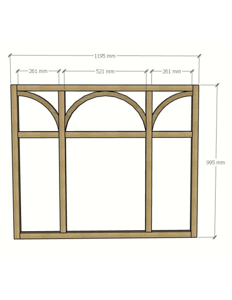 Verrière sur mesure avec arches