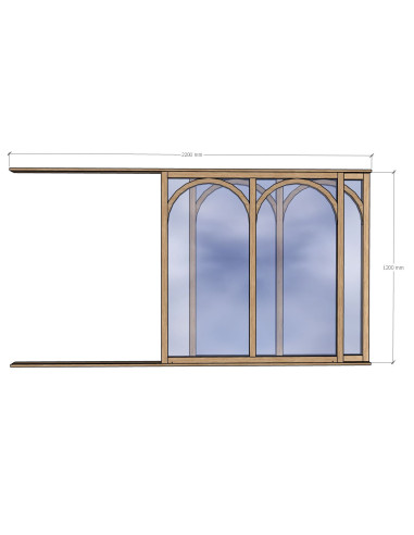 verrière coulissante avec arches