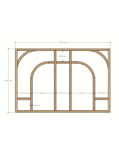 verrière avec doubles arches