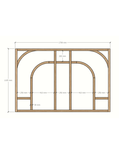 verrière avec doubles arches