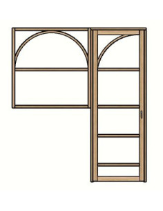 Verrière et porte style art déco