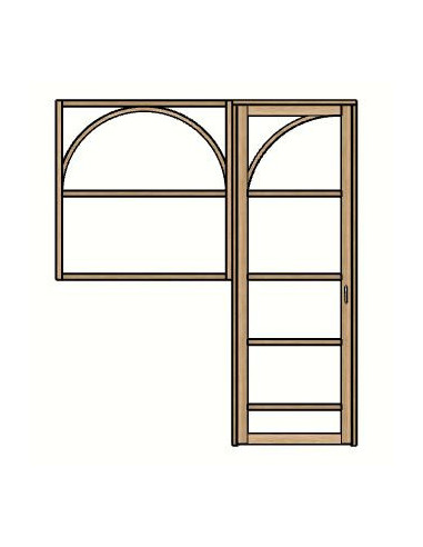 Verrière et porte style art déco